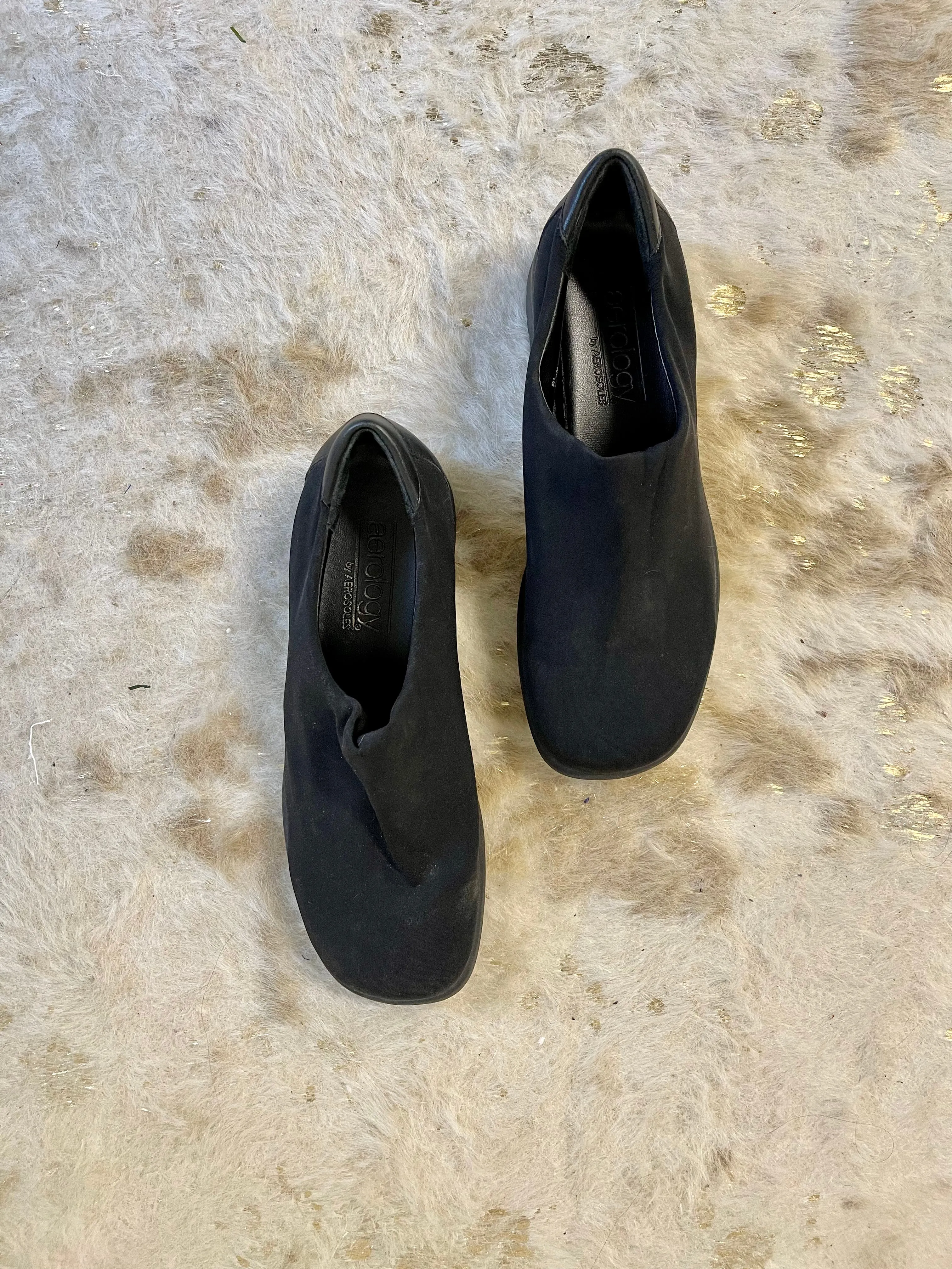 Aerology Square Toe Loafers (8-8.5)