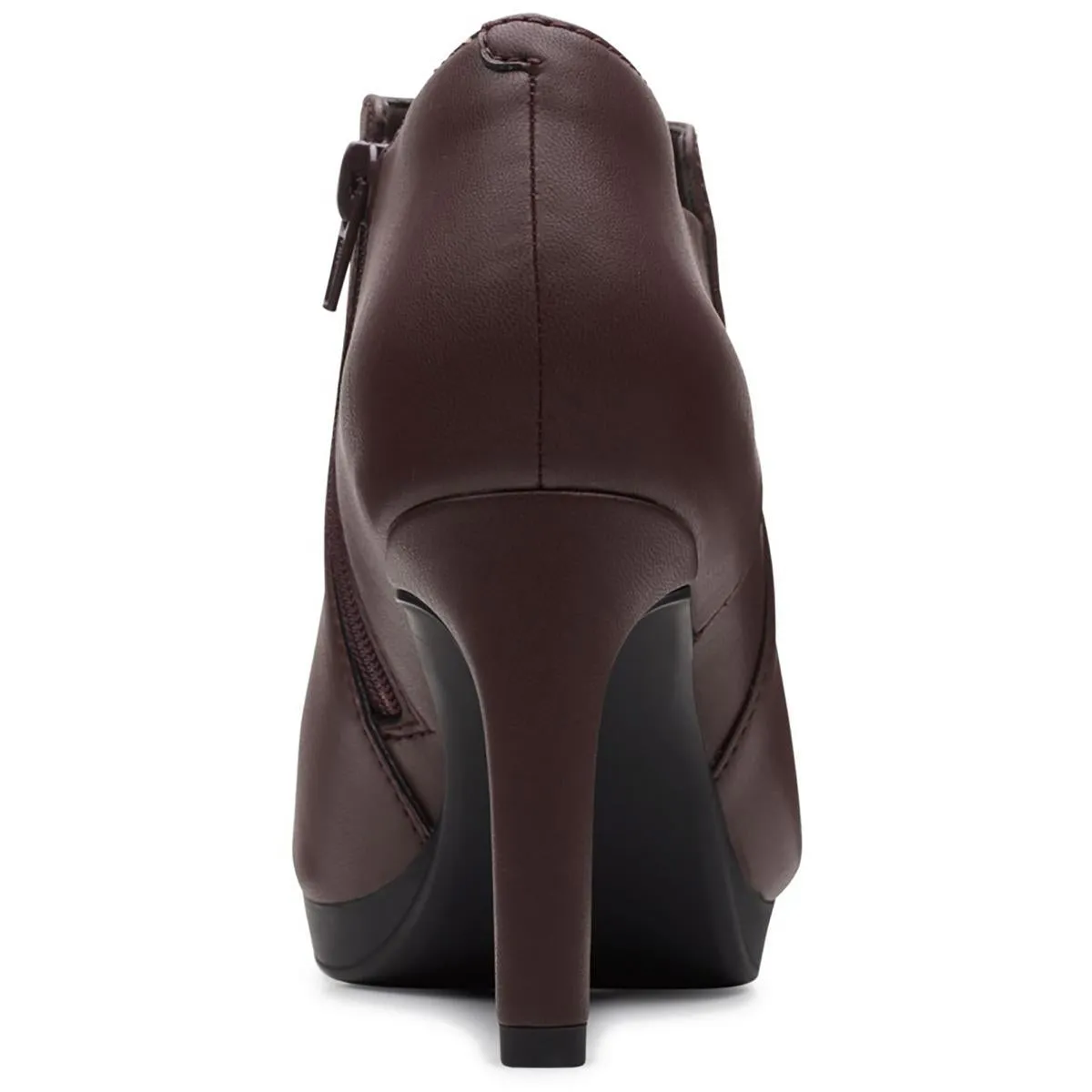 AMBYR STEP Womens Patent Almond Toe Booties