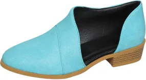 Ankle Boots for Women Women's Chelsea Fashion Cut Out Low Heel Chunky Stacked Shoes Casual Retro Western Booties Pointed Toe