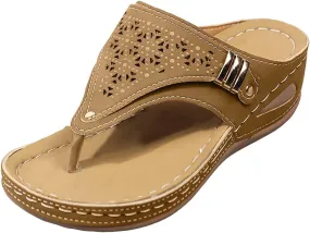 Avylays Orthopedic Sandals for Women,Breathable Mesh Sports Sandals With Non-Slip Sole,Wedge Heel Thick-Soled Sandals