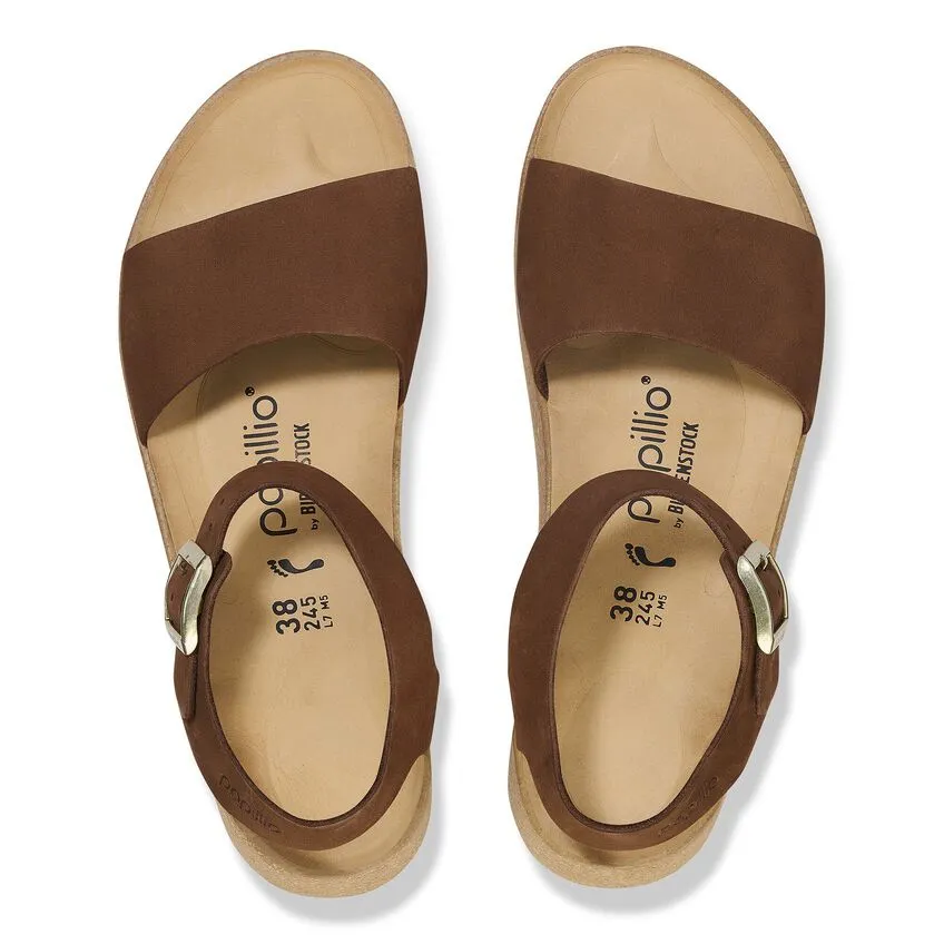 BIRKENSTOCK Women's Glenda Nubuck Leather (Dark Tea)