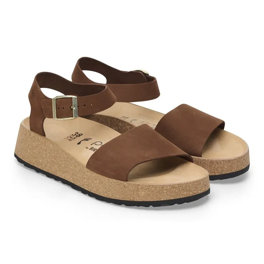 BIRKENSTOCK Women's Glenda Nubuck Leather (Dark Tea)