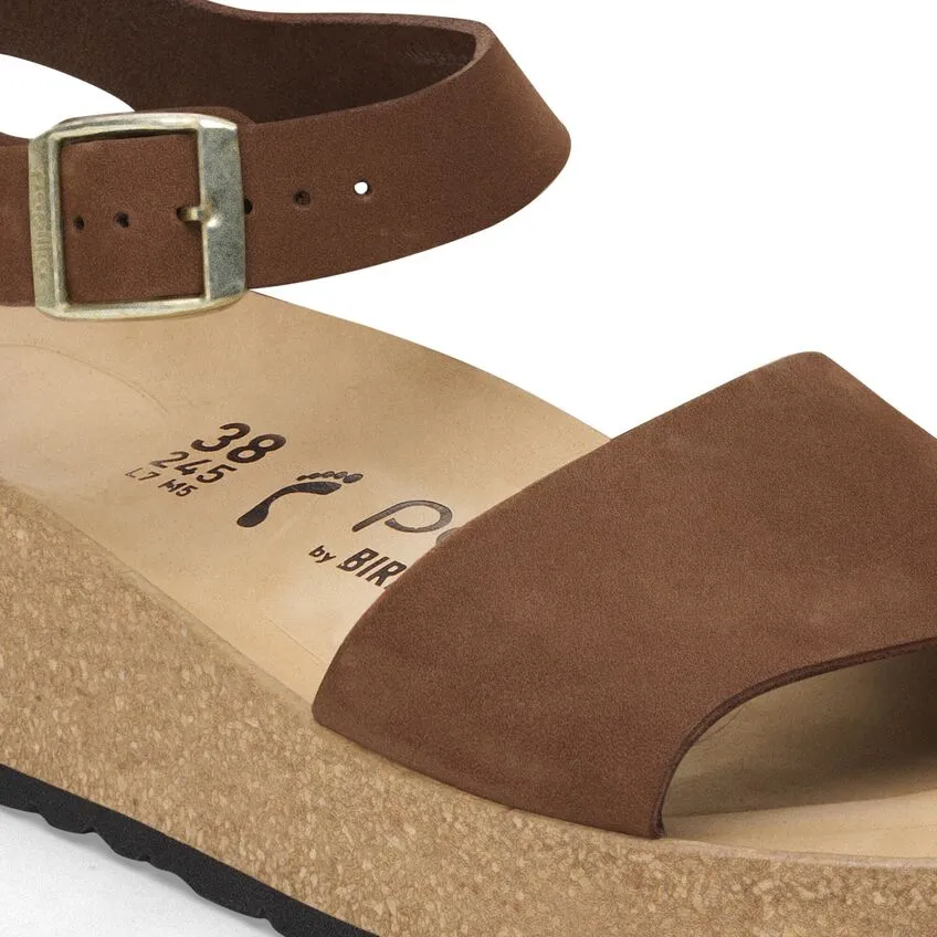 BIRKENSTOCK Women's Glenda Nubuck Leather (Dark Tea)