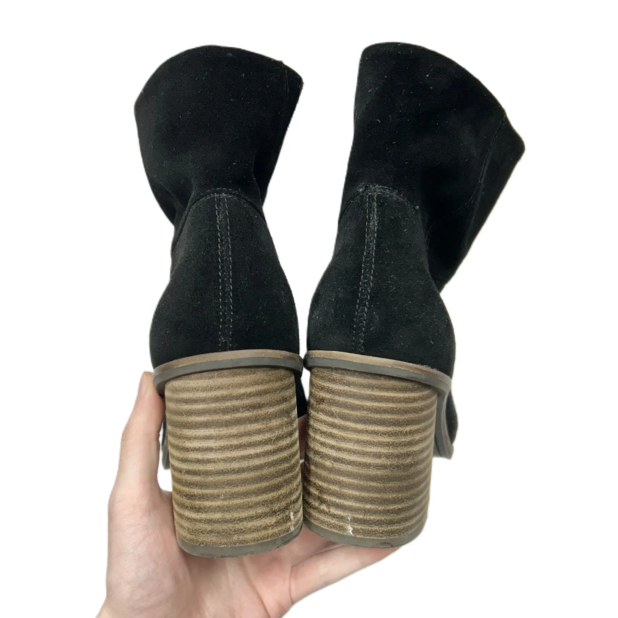 Boots Ankle Heels By Lucky Brand In Black, Size: 8.5