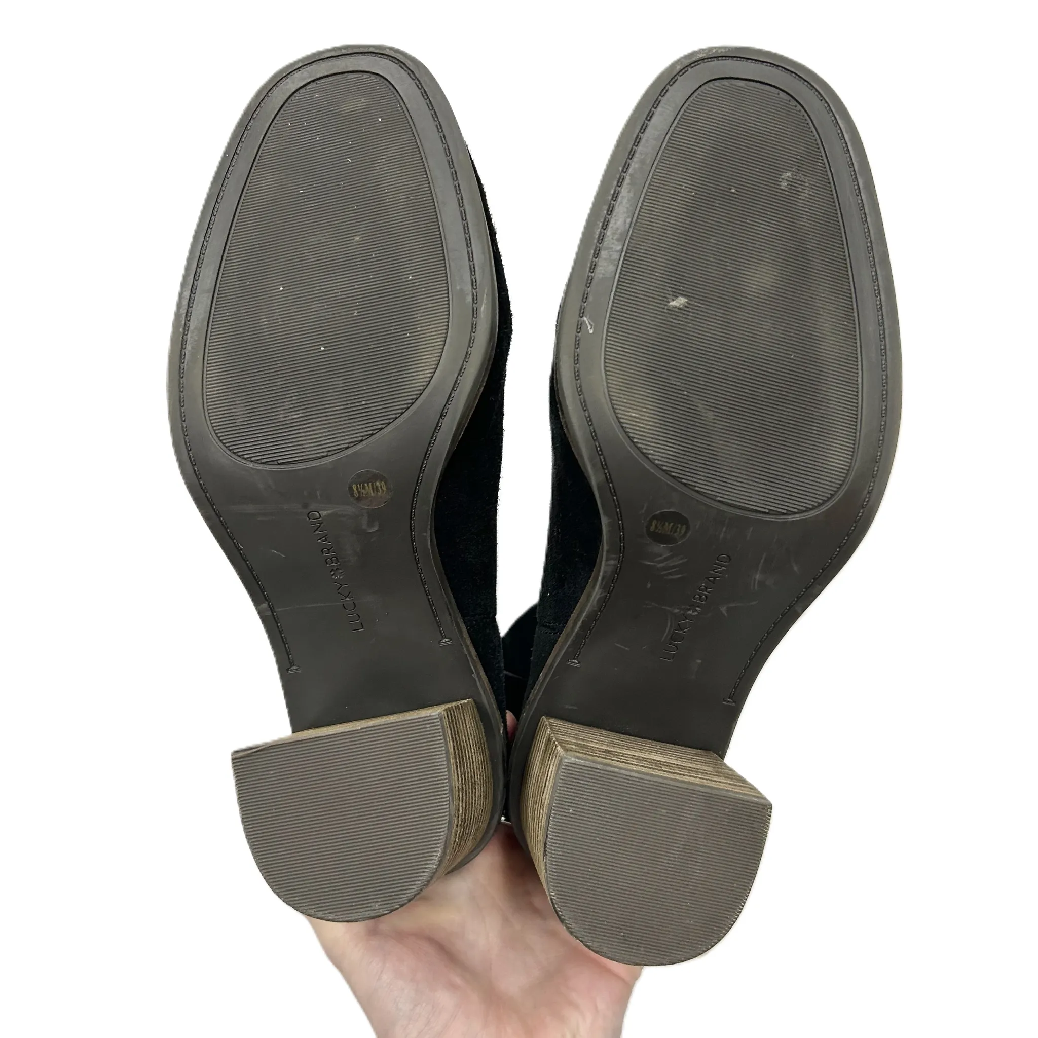 Boots Ankle Heels By Lucky Brand In Black, Size: 8.5