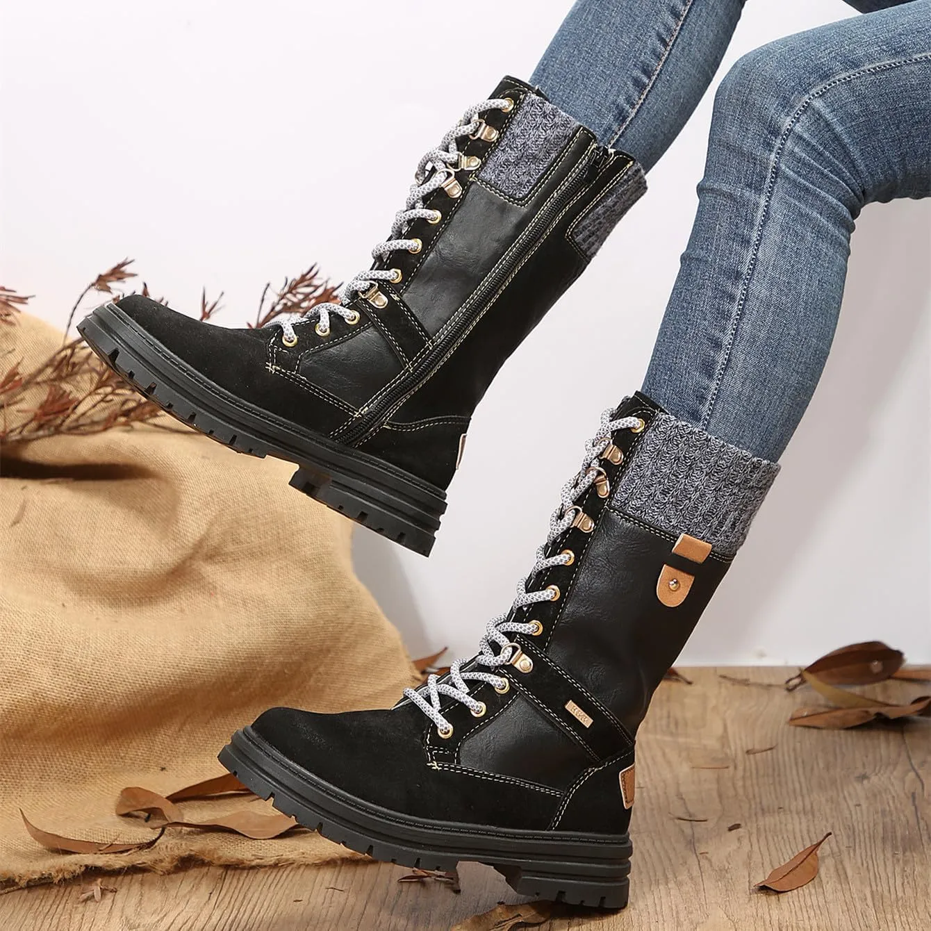 Boots For Women Knee High Wide Width Cowboy Boots Cowgirl Western Pointed Toe Wide Calf Fashion Classic Boot