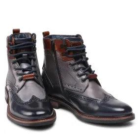 Premium Bugatti Lace-Up Ankle Boots for Men