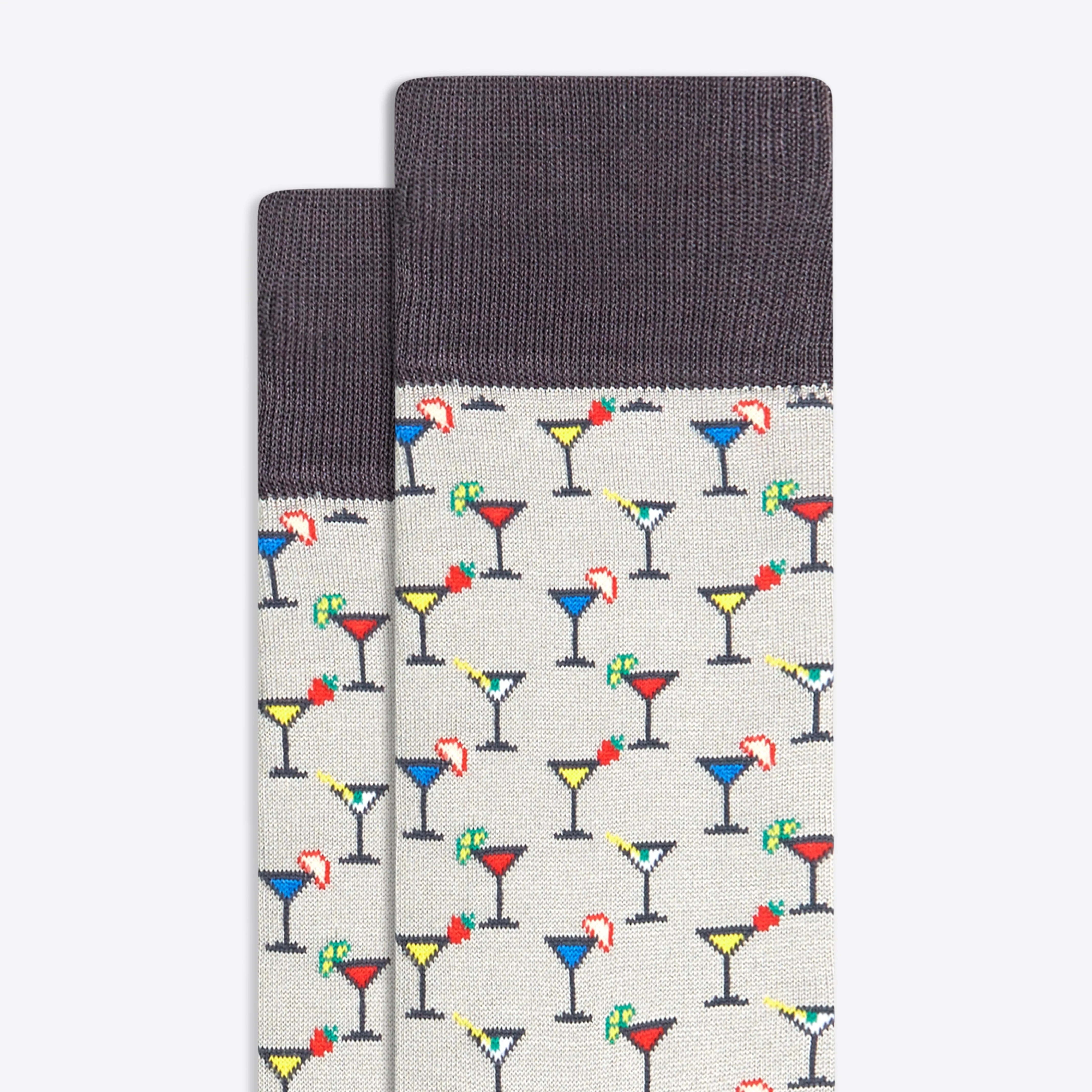 Cocktail Glass Mid-Calf Socks
