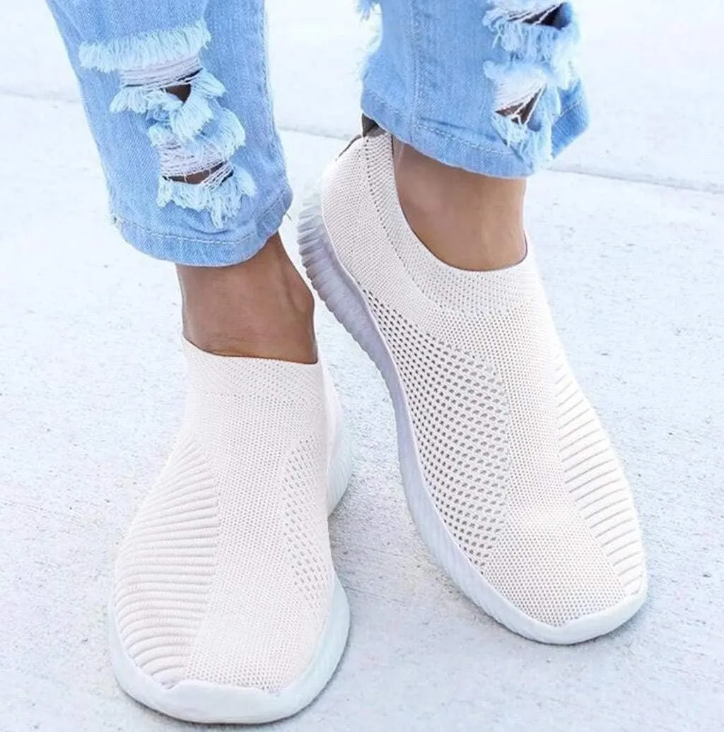 Comfortable Orthopedic Shoes for Women, Casual Sports Women Wide Width Breathable Walking Comfortable Slip on Sneakers, Non Slip Lightweight Shoes Arch Support Sneakers