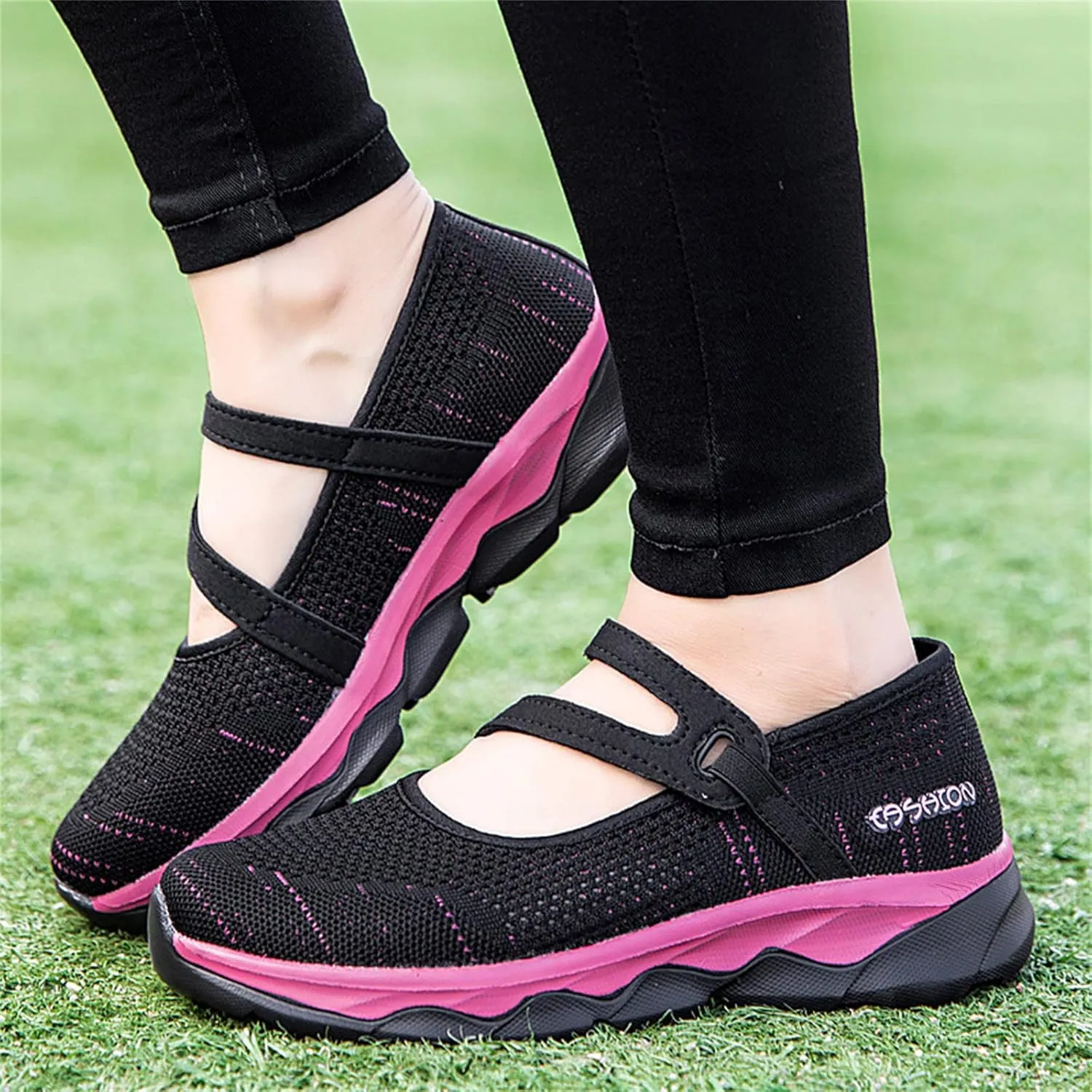 Comfortable Orthopedic Shoes for Women, Casual Sports Women Wide Width Breathable Walking Comfortable Slip on Sneakers, Non Slip Lightweight Shoes Arch Support Sneakers