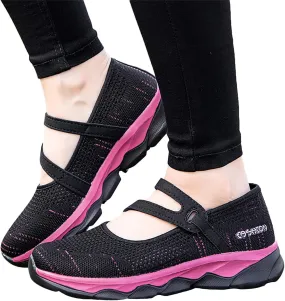 Comfortable Orthopedic Shoes for Women, Casual Sports Women Wide Width Breathable Walking Comfortable Slip on Sneakers, Non Slip Lightweight Shoes Arch Support Sneakers