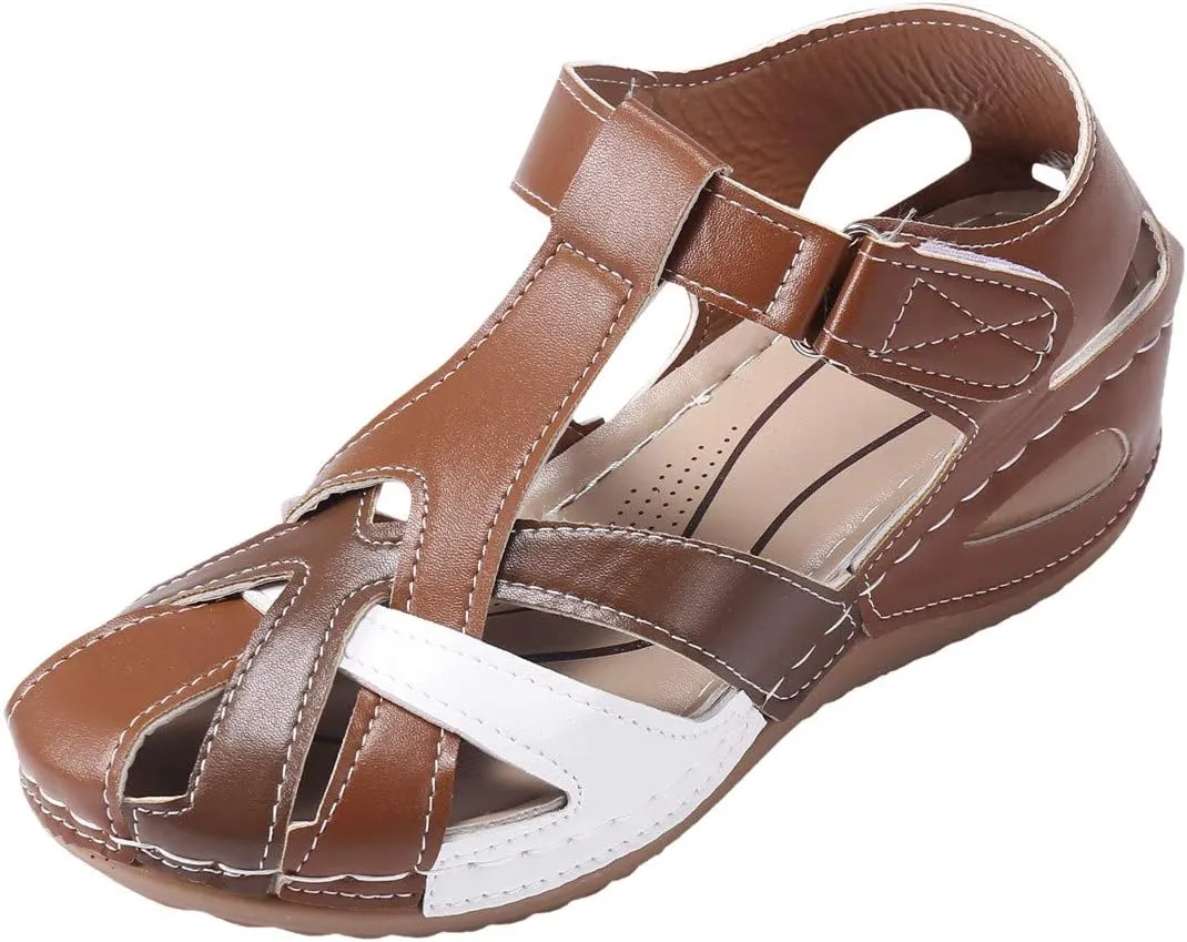 Cork Slide Sandals for Women Size Beauty Sandals Hollow Large Wedge Women Heel Shoes Women's sandals