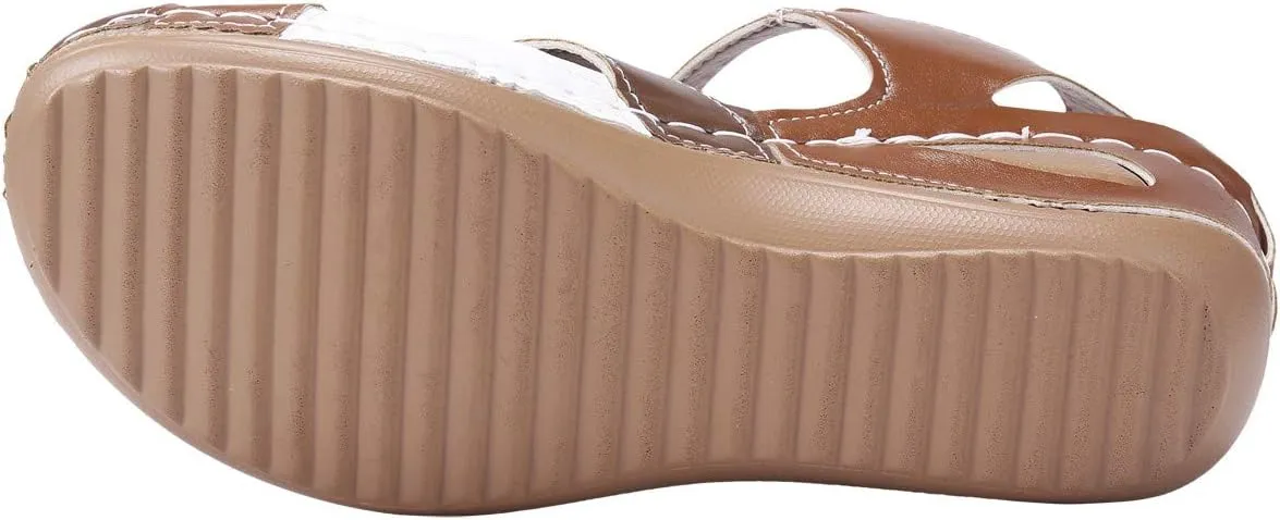 Cork Slide Sandals for Women Size Beauty Sandals Hollow Large Wedge Women Heel Shoes Women's sandals