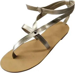 CsgrFagr Girl and Womens Flat Sandles Flat Comfortable Shoes and Flat Footwear Women Summer Sandals with Arch Support (Gold, 6.50)