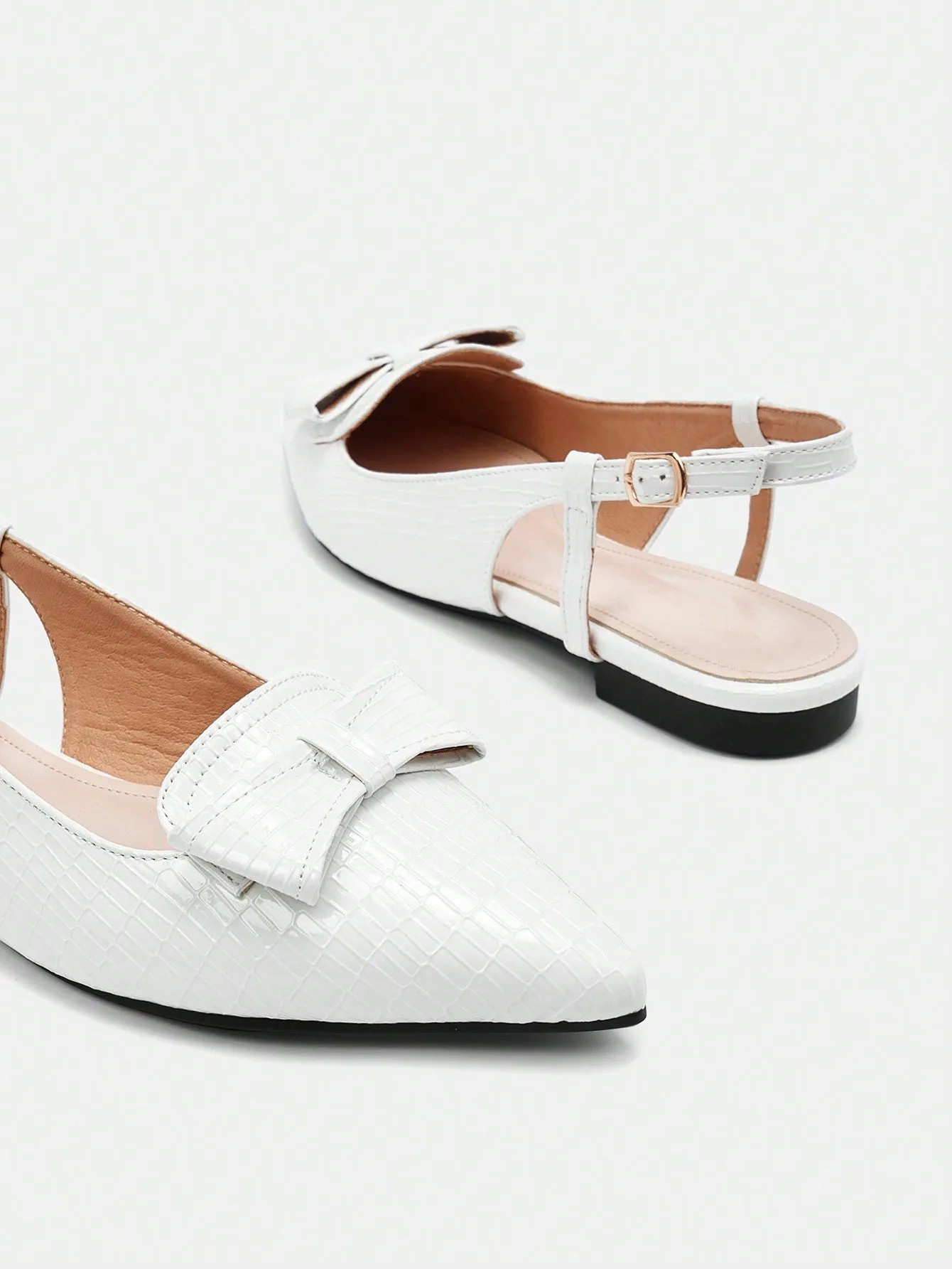 CUCCOO CHICEST Women Pointed Toe Mary Jane Flats In French Bowknot Fairy Style For Summer Elegant Flats