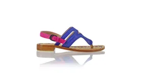 Emma 20mm Flat - Royal Blue & Fuschia