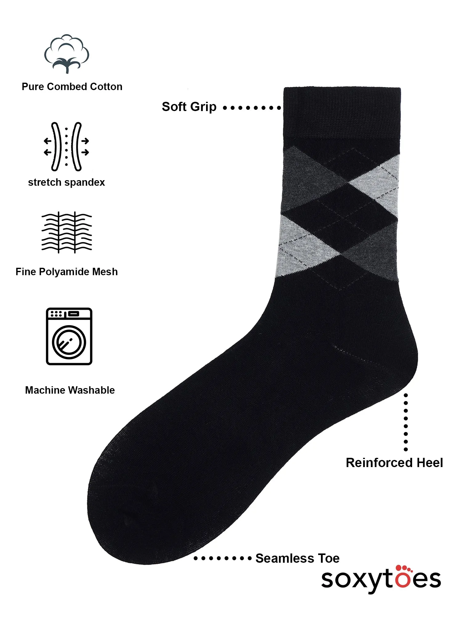 Esc to the Before Times | Back to Office Mid Calf Sock