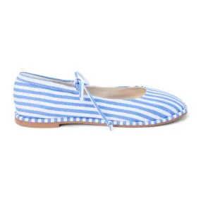 Gerry Striped Mary Jane Ballet Flats