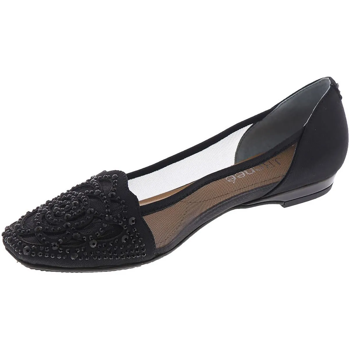 J. Renee Womens Pariella Square Toe Ballet Flats