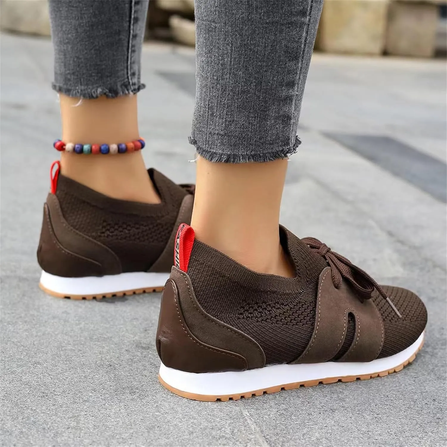 Ladmiple Running Shoes For Women Slip On Non Slip Walking Lightweight Gym Workout Tennis Shoes Fashion Athletic Sneakers 2025