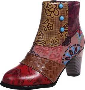 Lausiuoe Boots For Women Ankle Booties Sexy Low Heels Cowgirl Cowboy Chunky Stacked Mid Heel Zipper Western Short Boots Lausiuoe Boots For Women Ankle Booties Sexy Low Heels Cowgirl Cowboy Chunky Stacked Mid Heel Zipper Western Short Boots