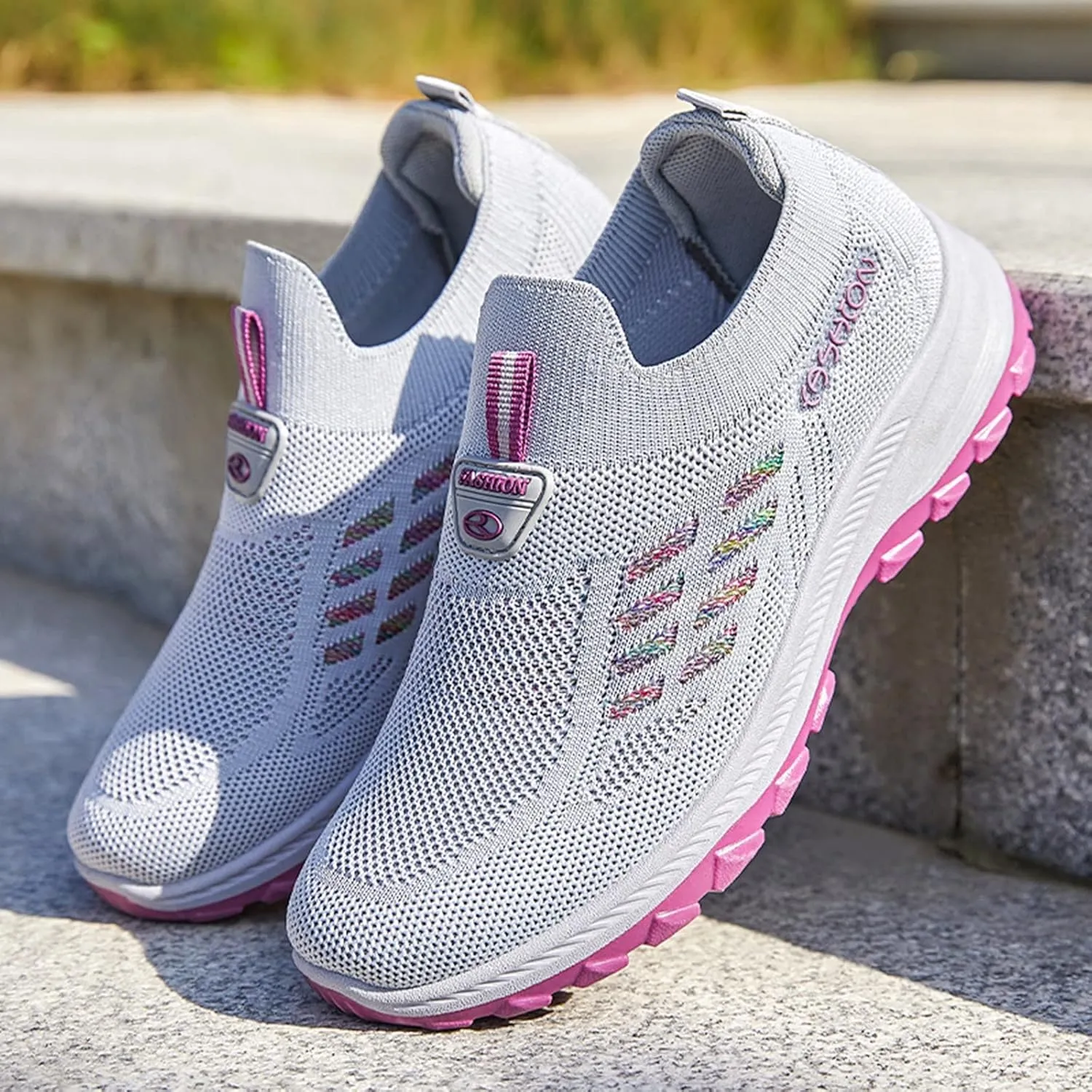 Lightweight Comfortable Wear Orthowear Shoes for Women, Fashion Ortho Shoes for Women Plantar Fasciitis Comfortable Air Cushion Ortho Breathable Stretch Cushion Sneakers