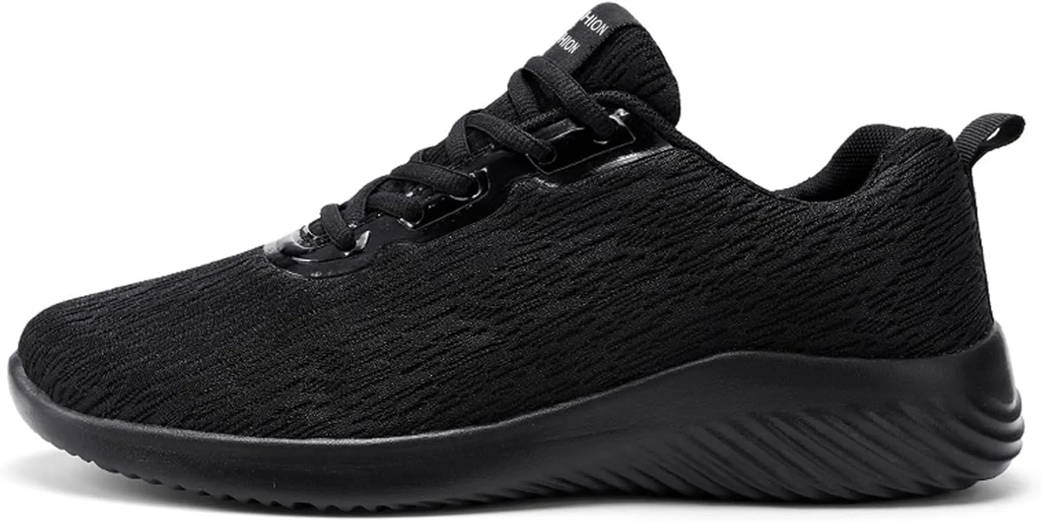 Mens Loafers & Slip-Ons Fashion Men Mesh Casual Sport Shoes Lace Up Solid Color Running Breathable Soft Bottom