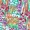 Multi Garden Print Frill Hem Midi Dress