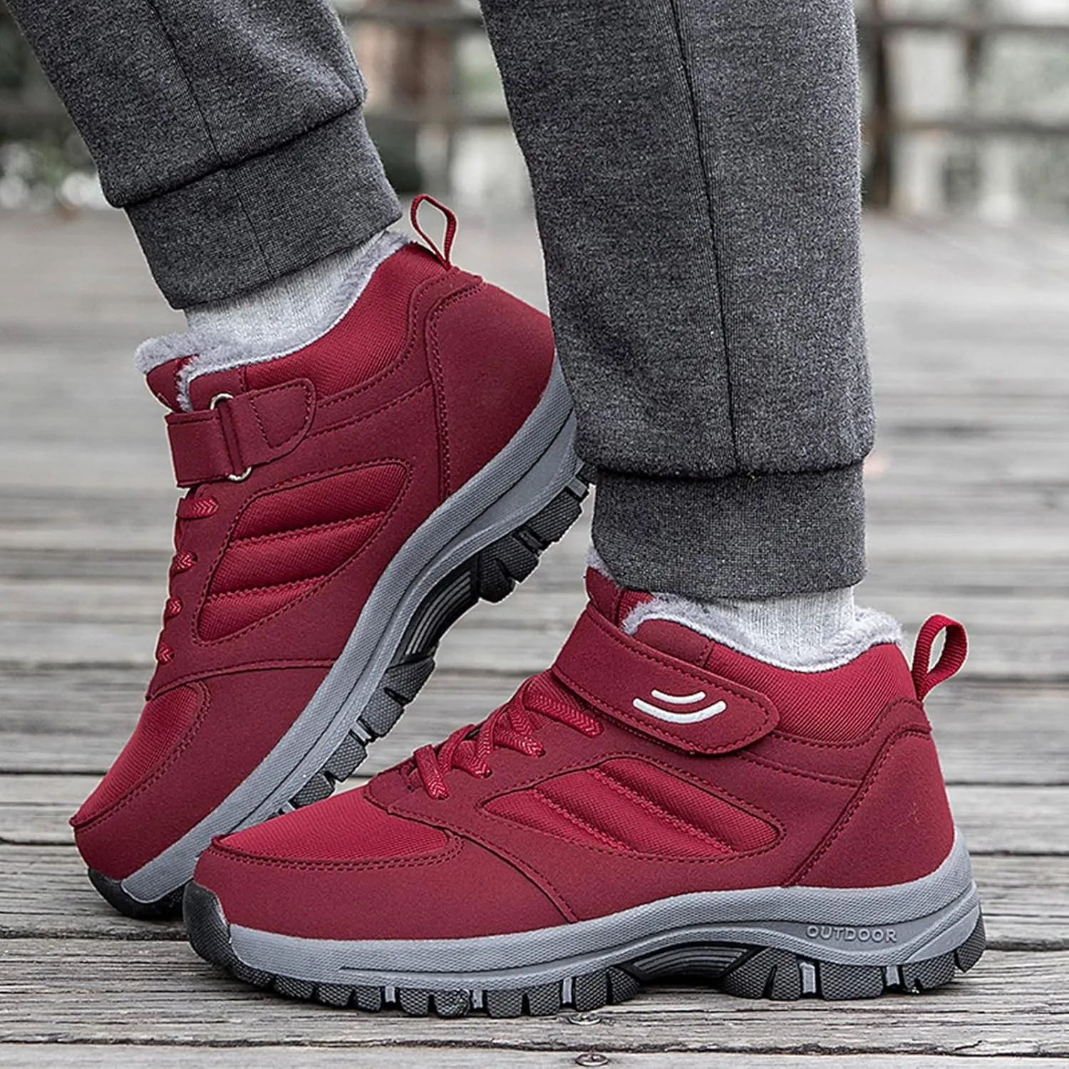 Snow Boots for Women Warm Fur lined Winter Boots Anti-Slip Comfortable Ankle Boots Cold Weather Boot Waterproof Snow Boots