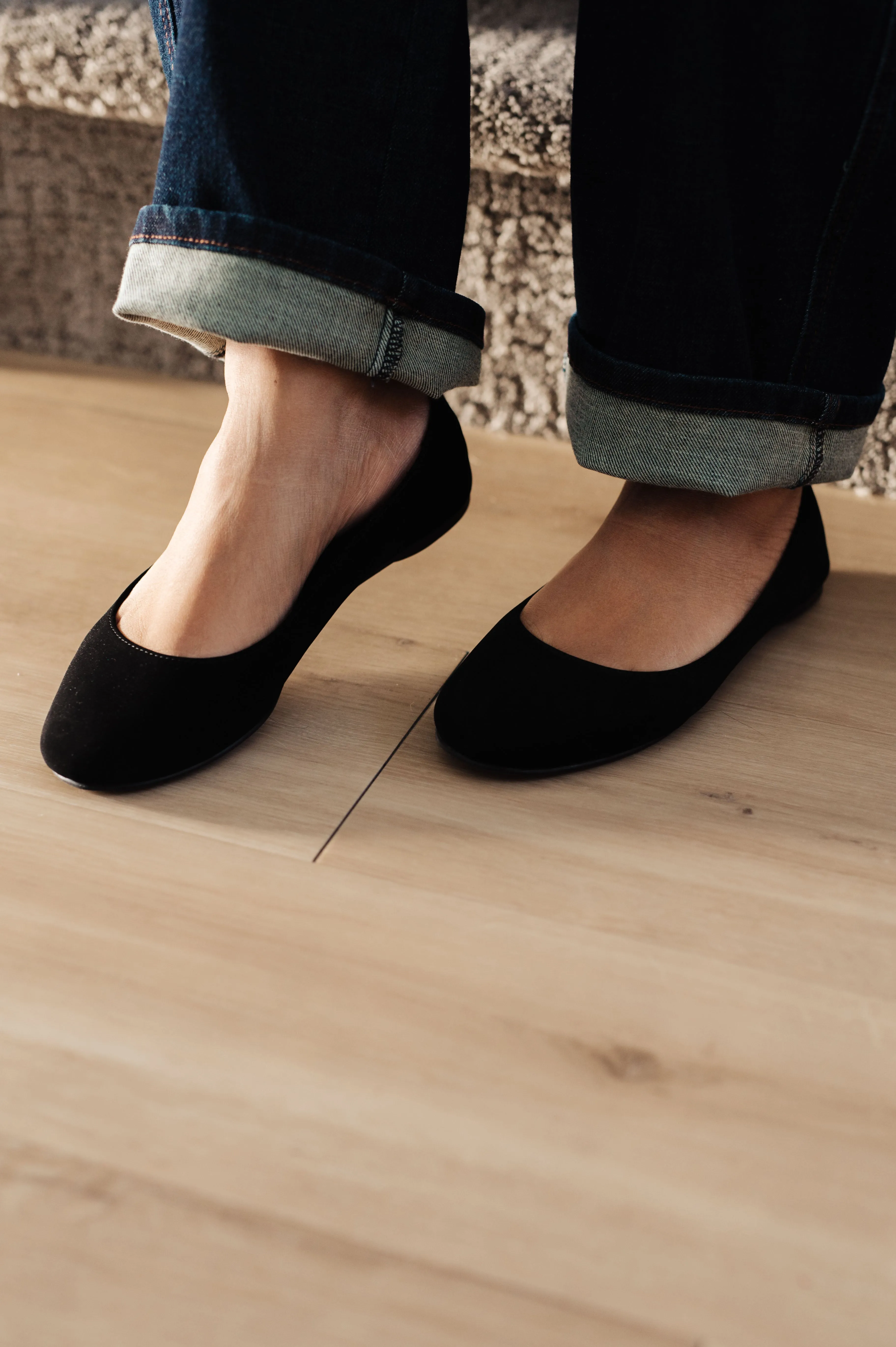 Soda On Your Toes Ballet Flats in Black