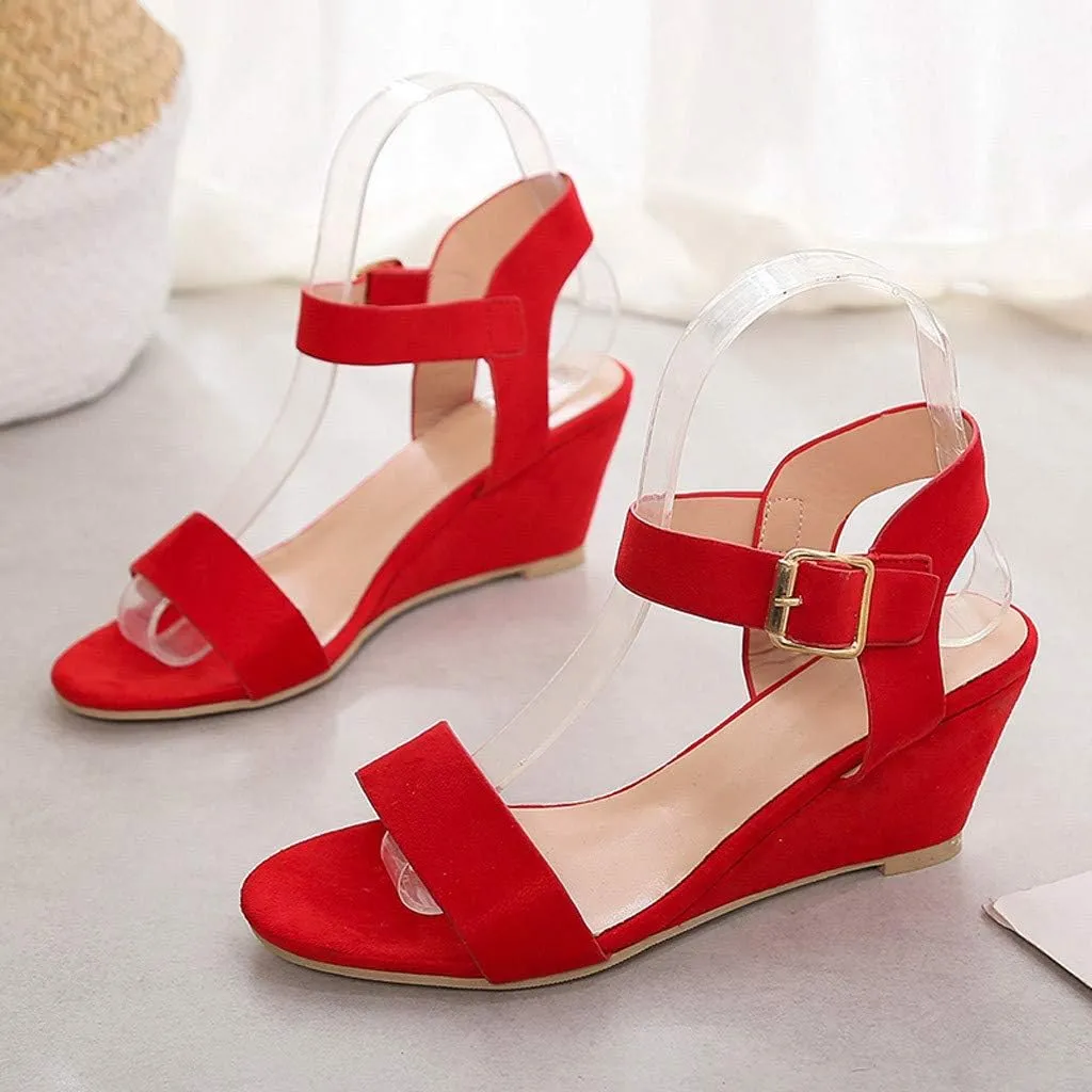 Summer Sandals for Women, Sandals Women Ankle Strap Chunky Chunky Heel Sandals Open Toe Wedding Party Dress Shoes