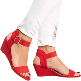 Summer Sandals for Women, Sandals Women Ankle Strap Chunky Chunky Heel Sandals Open Toe Wedding Party Dress Shoes