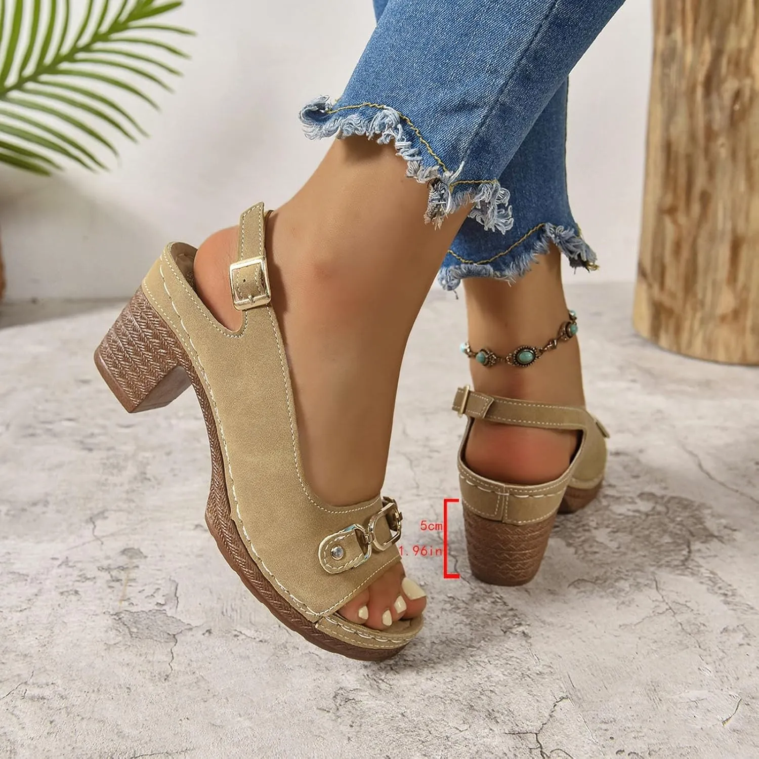 Wedge Sandals for Women 2025 Summer Casual Sandal Summer Open Toe Low Heel Shoes Orthopedic Sandals for Women Adjustable Strappy Beach Walking Shoes Chunky Heeled Sandal 2025