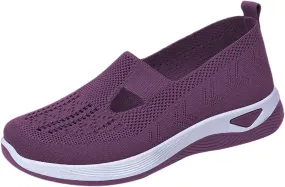 Women's Woven Orthopedic Breathable Soft Shoes Tennis Shoes Men Mesh Casual Shoes Trendy Women's Fashion Sneakers White Tennis Shoe Trainers Shoe